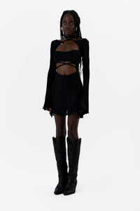 Mini Dress Babe Black (2-in-1)