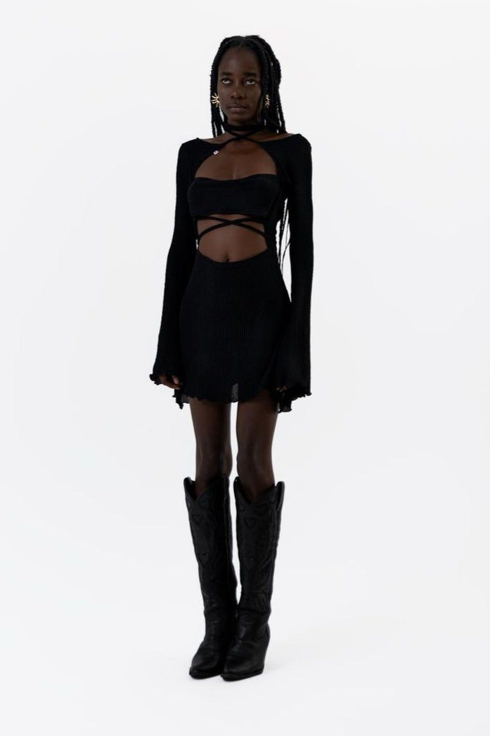 Mini Dress Babe Black (2-in-1)