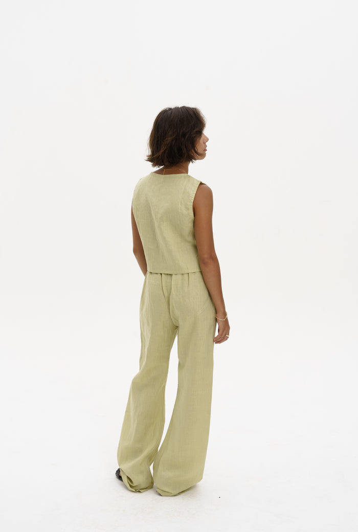 Pants Linen Pistachio
