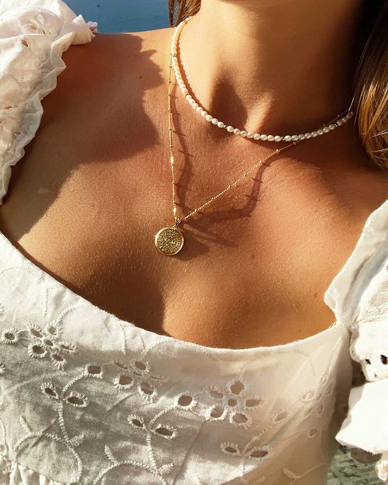 Necklace Aztec Coin