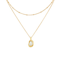 Necklace Pearl Swirl Gold