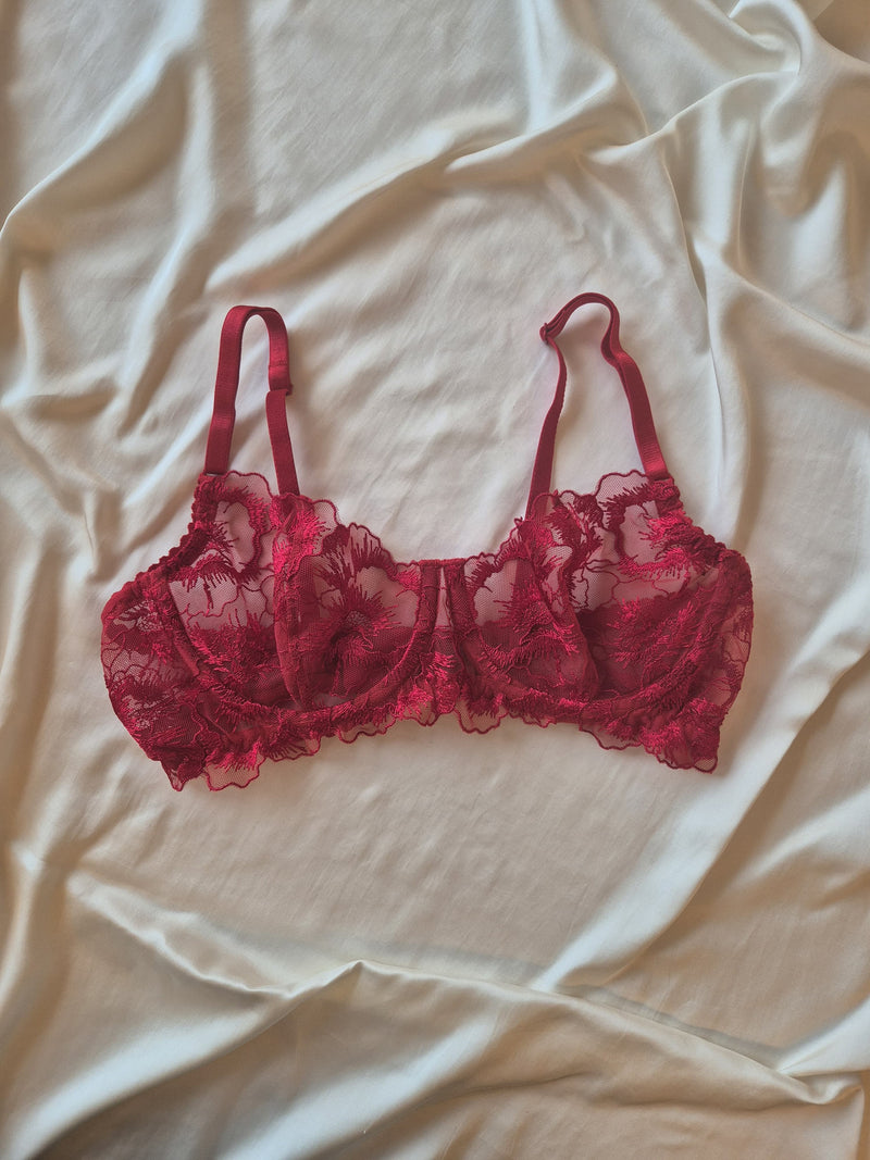 Lingerie Top Ink Noir Red