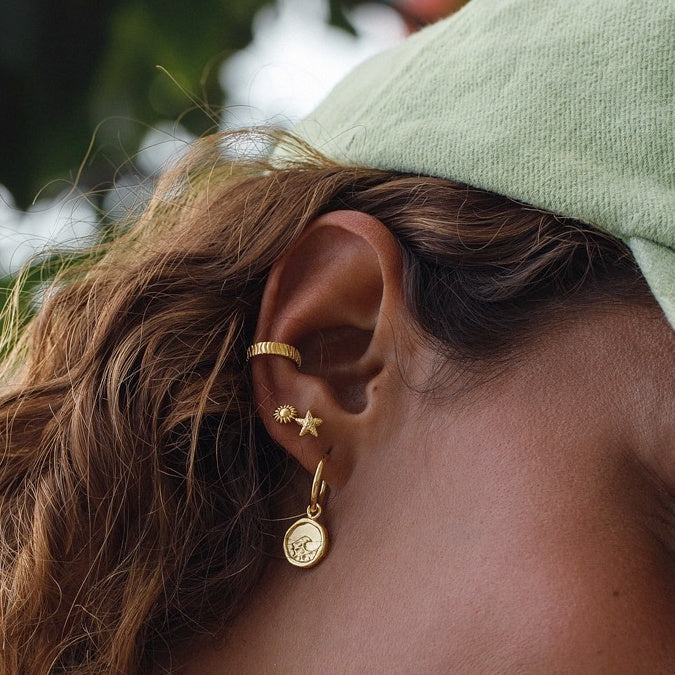 Earring Stud Starfish Gold