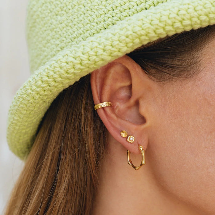 Earring Bamboo Gold