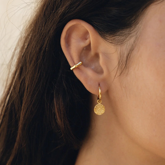 Earring Cuff Bamboo Gold