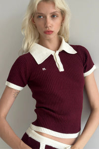 M. Top Polo Burgundy