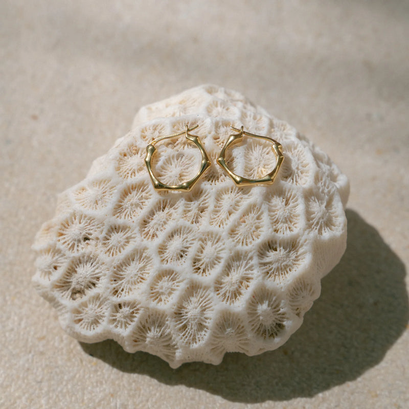 Earring Bamboo Gold