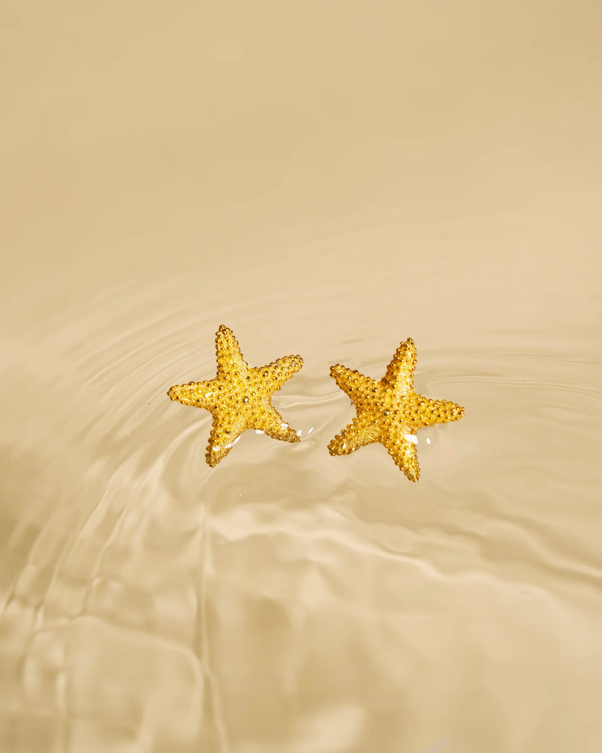 Earrings Sea Stars Gold Plated