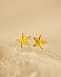 Earrings Sea Stars Gold Plated