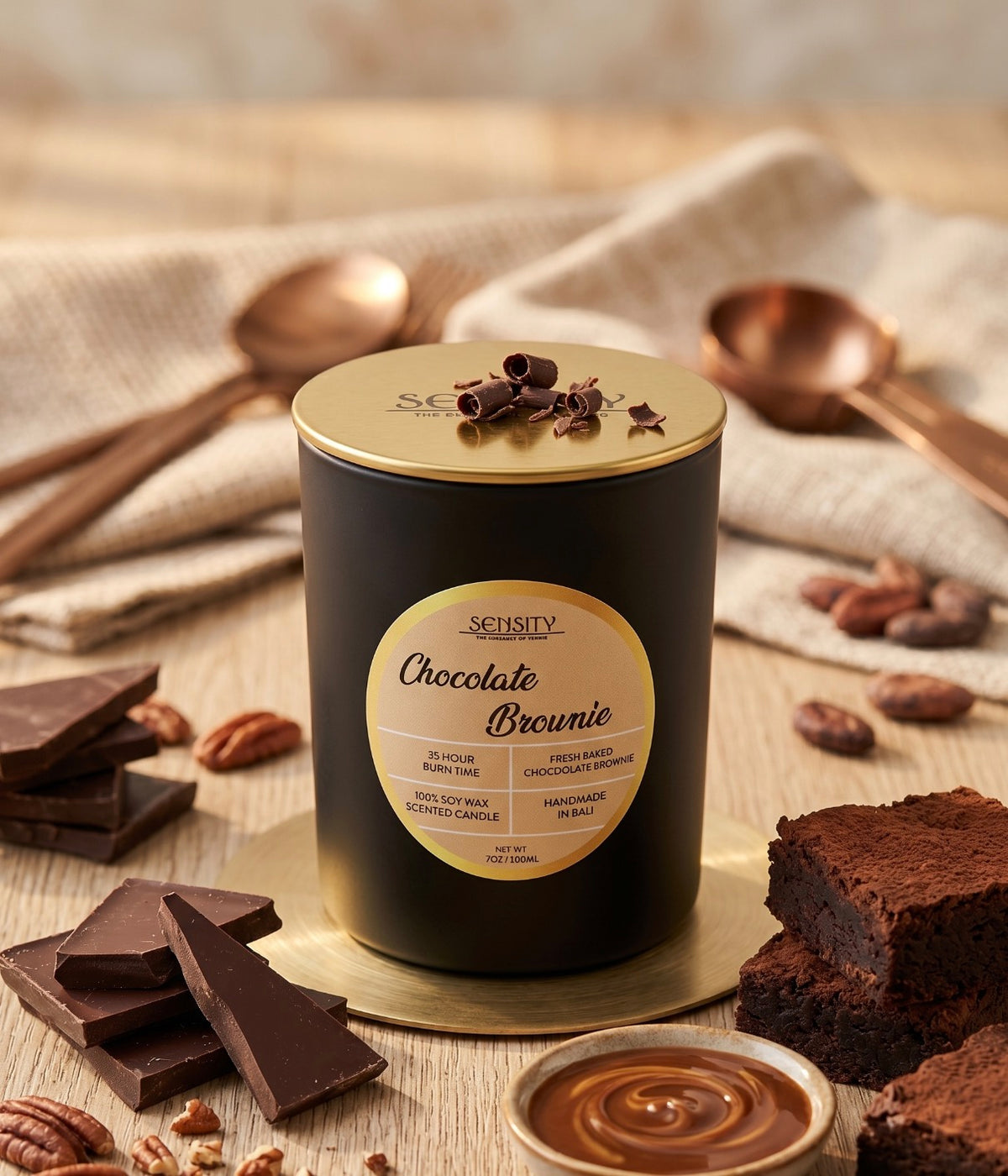 Candle Chocolate Brownie