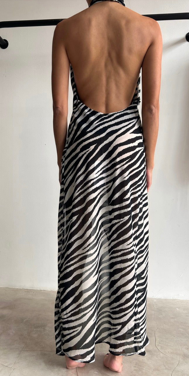 Dress Loren B&W Zebra