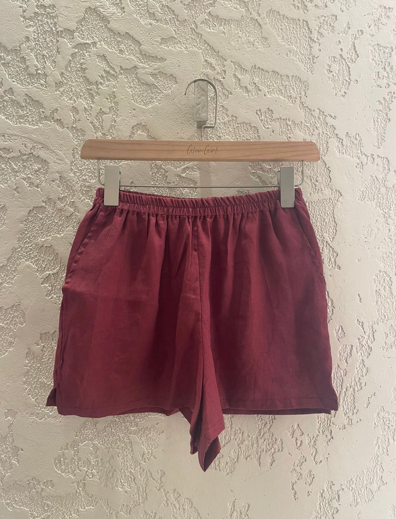 Shorts Luna Burgundy