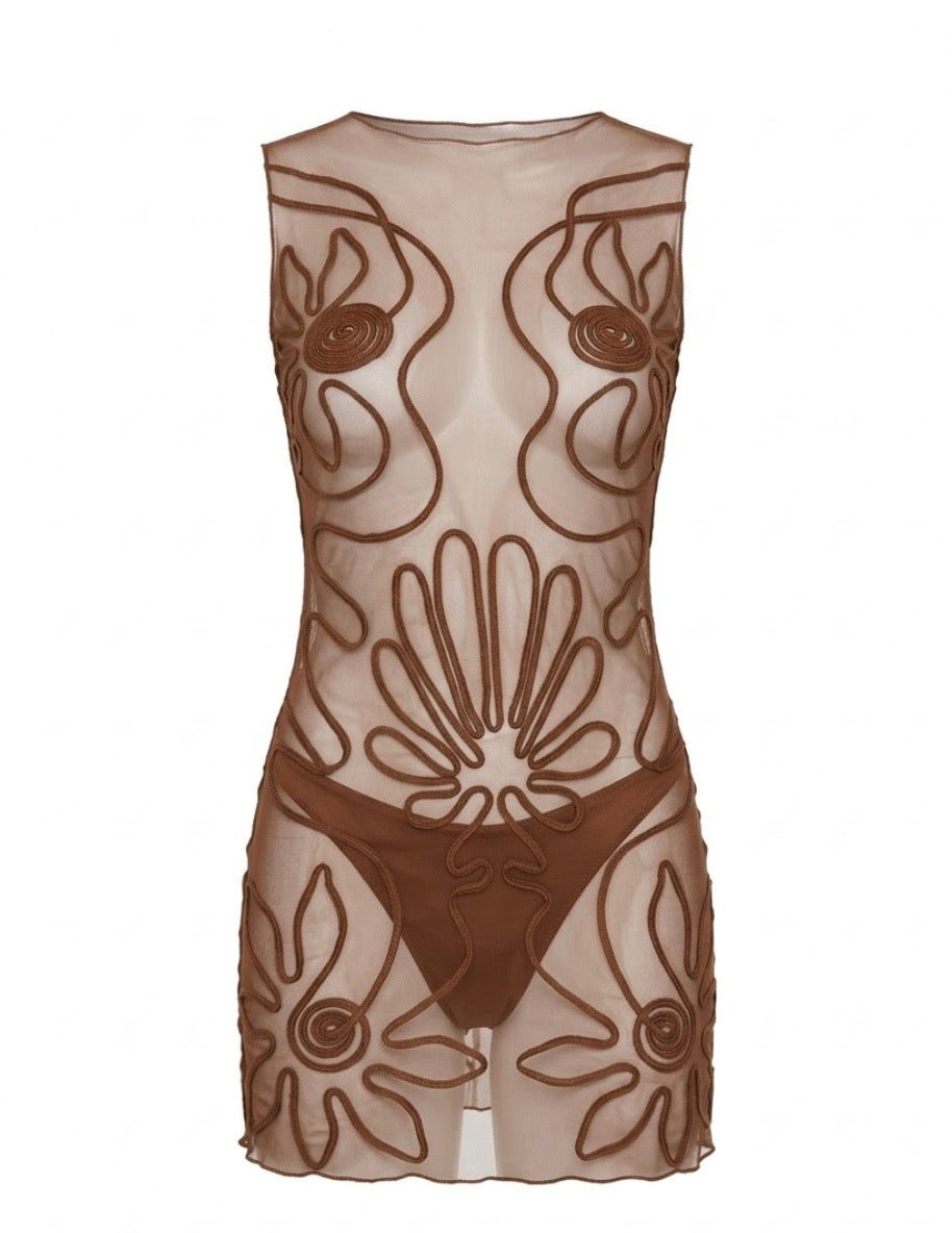 Dress Ondina Brown