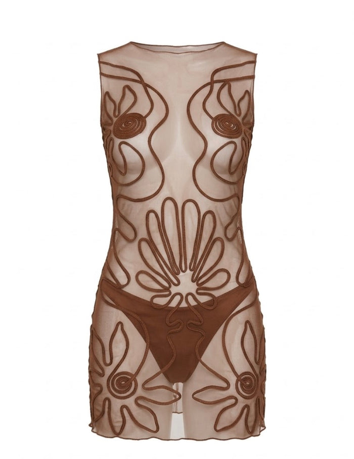 Dress Ondina Brown