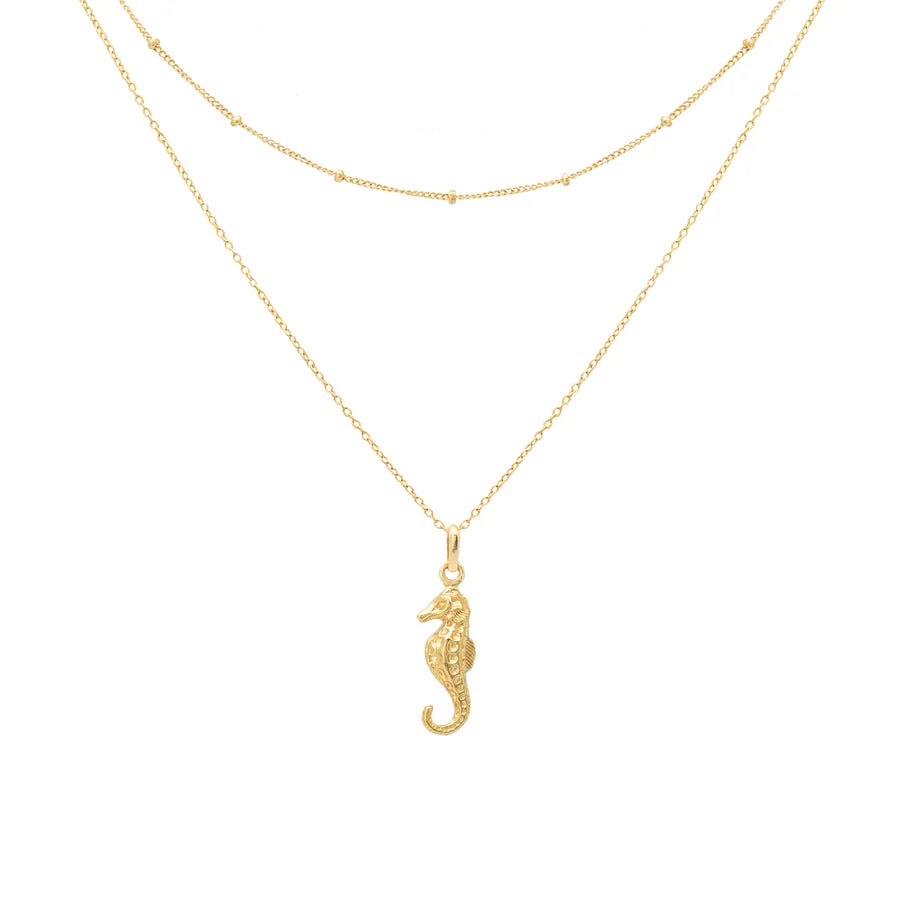 Necklace Seahorse Gold