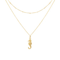 Necklace Seahorse Gold