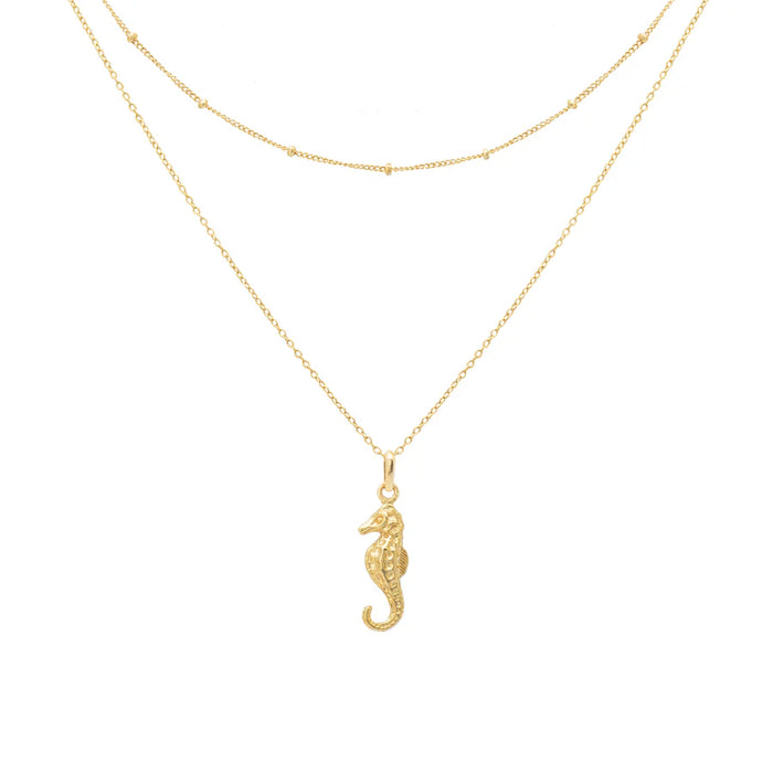 Necklace Seahorse Gold