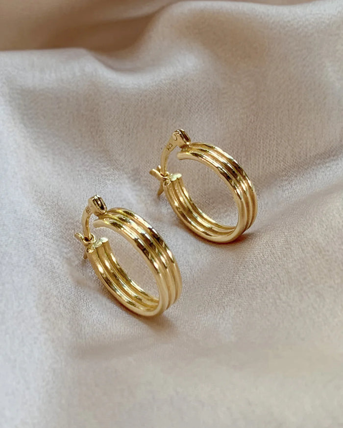 Earring Psychedelic Gold (2 pcs)