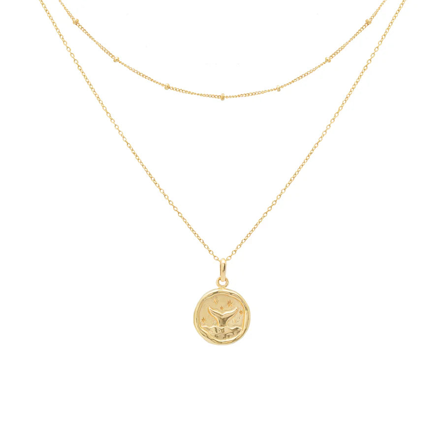 Necklace Whale Tail Gold