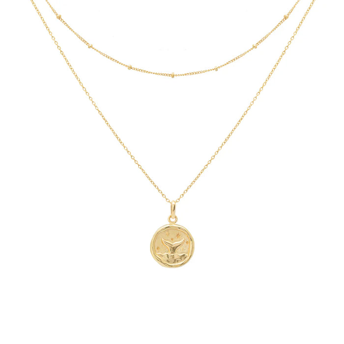 Necklace Whale Tail Gold