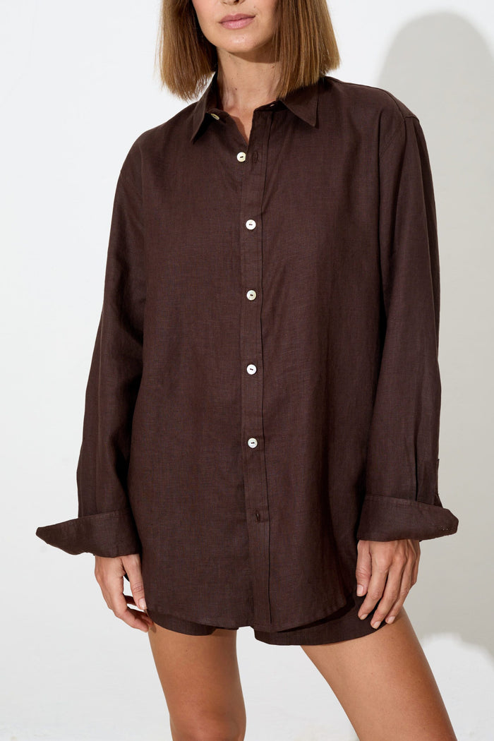 Shirt Lily Chocolate