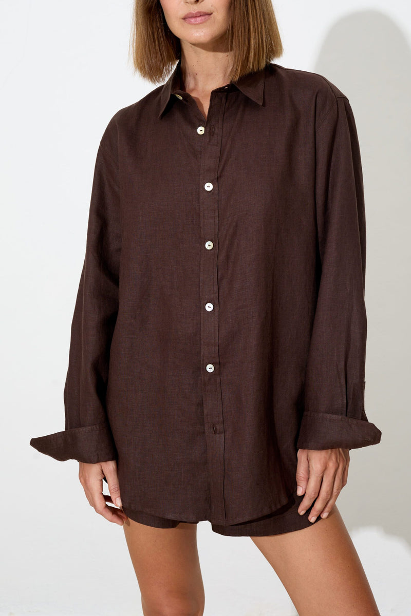 Shirt Lily Chocolate