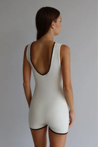 M. West Romper Ivory